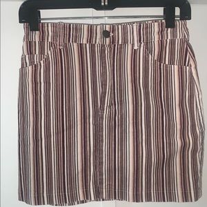 Striped Corduroy skirt